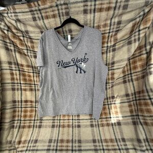 Majestic Gray New York Yankees Tee